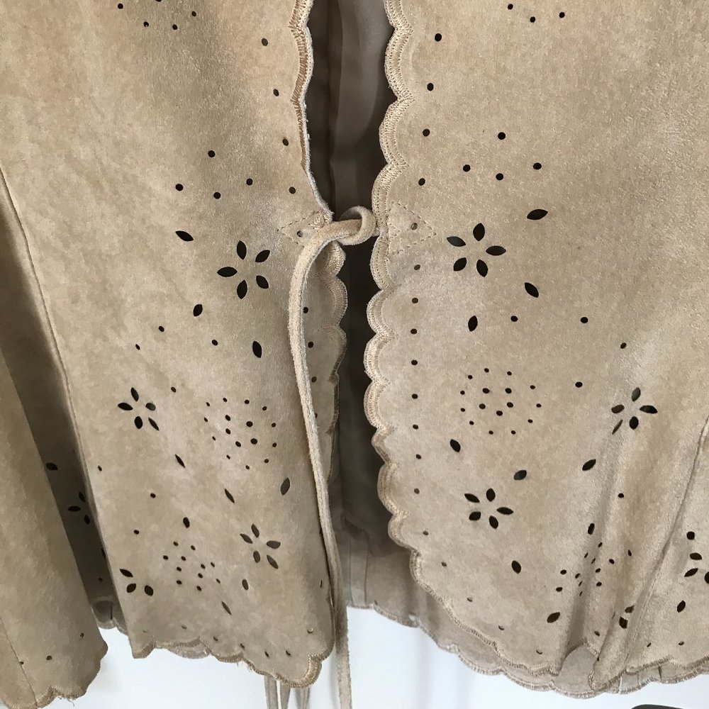 Suede Open Front Jacket - image 4